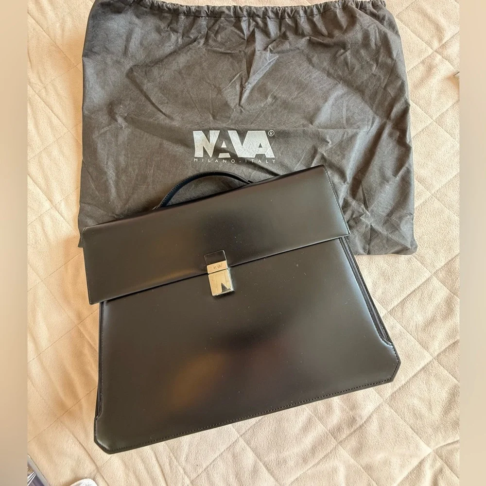 NAVA Milano Leather Briefcase